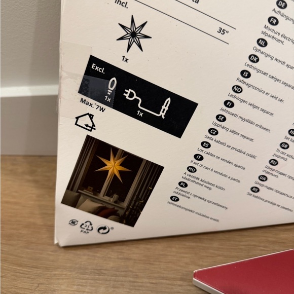 IKEA STRÅLA Red Star LED Light - Picture 2 of 3